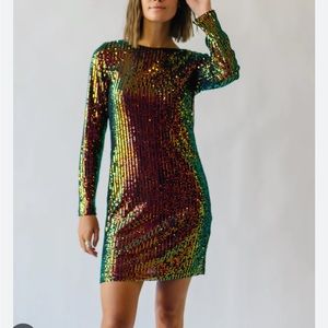 Piper and Scoot Woodridge Sequin Dress in Black